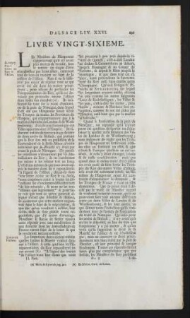 Livre Vingt-Sixieme