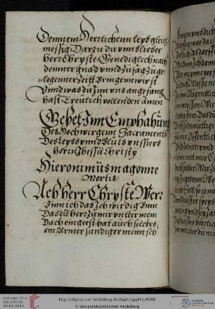 Gebete beim Empfang des Abendmahls