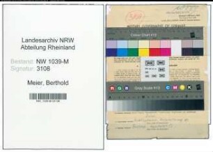 Entnazifizierung Berthold Meier , geb. 02.09.1898 (Polizist)