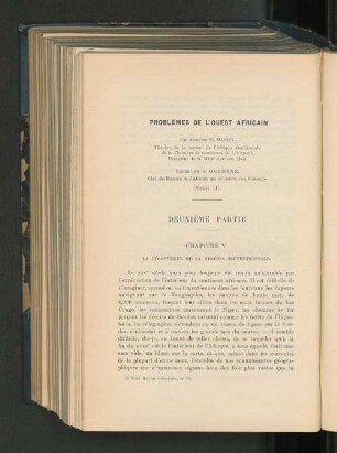 Problèmes de l´Ouest Africain par Edmond Morel, traduit de l´anglais par M. A. Duchéne, chef de bureau au ministère des Colonies.
