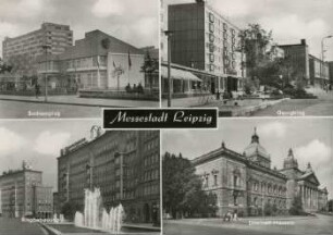 Messestadt Leipzig: Sachsenplatz, Georgiring, Ringbebauung, Dimitroff-Museum