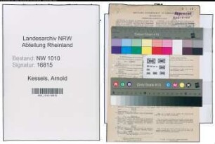 Entnazifizierung Arnold Kessels , geb. 30.05.1887 (Buchbinder)