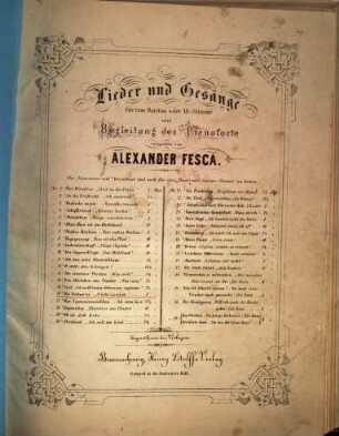 Lieder und Gesaenge für eine Bariton- oder Alt-Stimme mit Begleitung des Pianoforte, 16. Die Verlass'ne : O kehr' zurück
