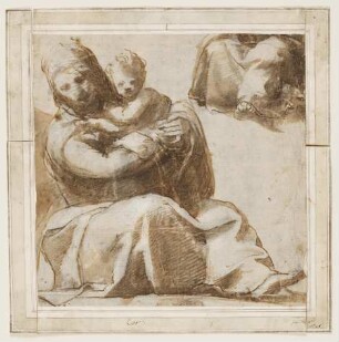 Sitzende Madonna mit Kind