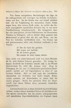 Die Textkritik von Lutwins Adam und Eva