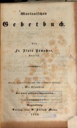 Marianisches Gebetbuch