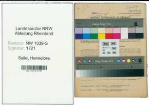 Entnazifizierung Hannelore Salle , geb. 28.09.1922 ()