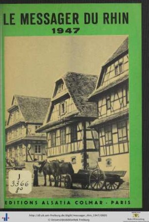 1947: Le Messager du Rhin: Almanach pour 1947
