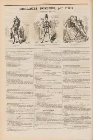 Quelques poseurs, par Pépin - Deuxieme série -