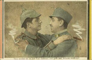 Treu vereint bis in den Tod - Schwarz und gelb und Schwarz-weiß-rot!