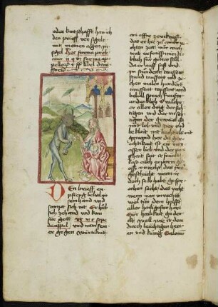 Belial empfängt von Gott den Botenbrief für Joseph von Ägypten.