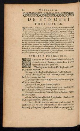 De Synopsi Theologiae.