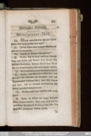 Vierzigstes Gespräch.