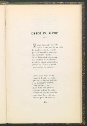 Desde el alero