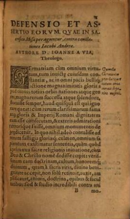 Iugis Ecclesiae Catholicae Sacrificii, Eorumque Omnium, Quae In Eo Peraguntur, solida iustaq[ue] defensio & assertio : ex priscorum & sanctorum patrum monumentis deprompta, contra calumnias & cavillationes Iacobi Andreae Smidelini