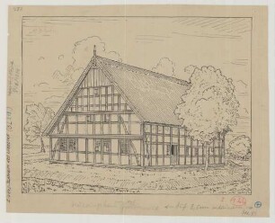 Blasheim (Kreis Lübbecke): Hof Hope-Eickel. Heuerlingshaus (Schaubild)
