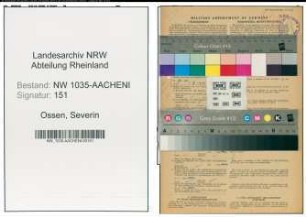 Entnazifizierung Severin Ossen , geb. 31.03.1892 (Bergbauangestellter)