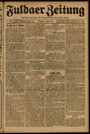 Ausgabe vom Dienstag, den 07. Juni 1921.