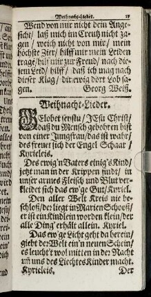 Weihnacht-Lieder.