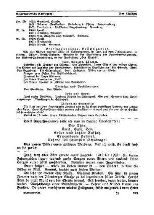 Eine Rückschau : (Fortsetzung) ; [Schluß] ; [Beilage Gesamtunterricht]