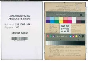 Entnazifizierung Oskar Steinert , geb. 02.02.1901 (Koch)