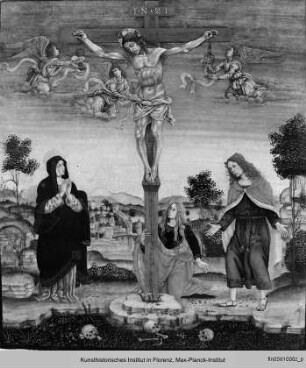 Kreuzigung mit Maria, Maria Magdalena und Johannes