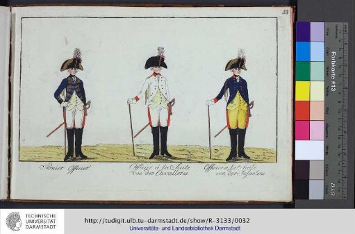 Pionier Officier, Officier à la Suite von der Cavallerie, Officier à la Suite von der Infanterie