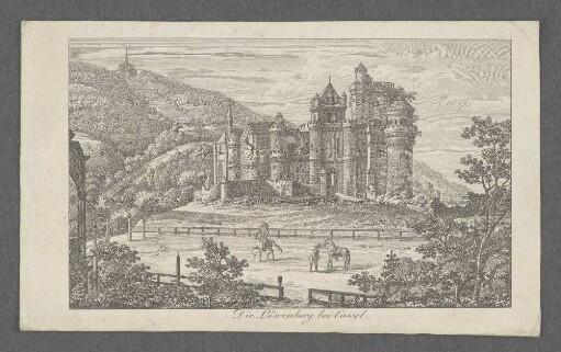 Die Löwenburg bei Cassel.