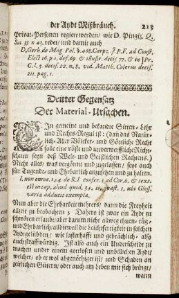 Dritter Gegensatz Der Material-Ursachen.