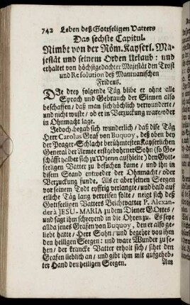 Das sechste Capitul. - Das zehende Capitul.