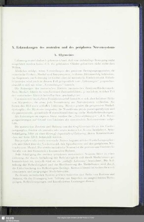 X. Erkrankungen des zentralen und des peripheren Nervensystems