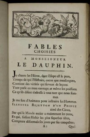 A Monseigneur Le Dauphin.