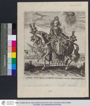 Anna Avstriaca Lvdovici XIII Regis Galliæ Christianissimi uxor / Gregorius Fenntzel scalp