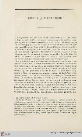 N.S. 19.1869: Chronique celtique
