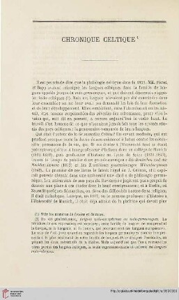 N.S. 19.1869: Chronique celtique