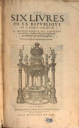 Les six Livres de la Republique
