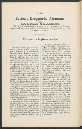 Puntos de higiene social