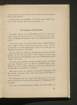 Der Gefangene des Häuptlings