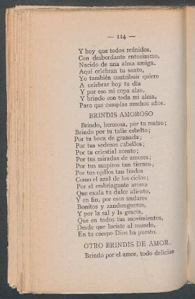 Brindis amoroso.