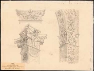 Ornamente von Bauwerken italienischer Renaissance: Details