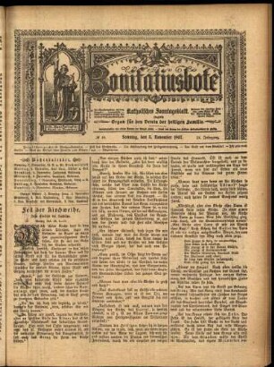 Erste Ausgabe vom Sonntag, den 03. November 1907.