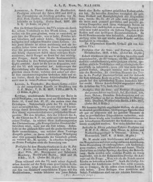 Fischer, R. R.: Gaben der Dankbarkeit. Predigten während der Jahre 1836 und 1837 in der Peterskirche zu Freiberg gehalten. Bd. 1. Altenburg: Pierer 1837