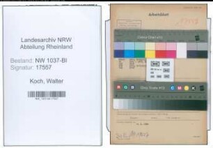Entnazifizierung Walter Koch , geb. 30.03.1908 (Kaufm.Angestellter)