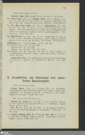 X. Krankheiten der Harnwege und männlichen Sexualorgane
