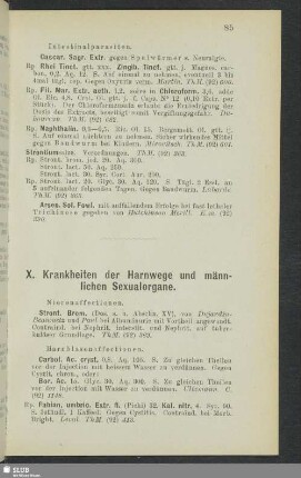 X. Krankheiten der Harnwege und männlichen Sexualorgane