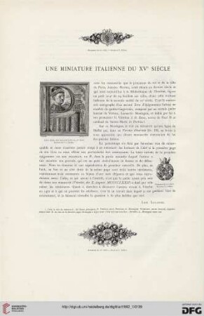 8: Une miniature italienne du XVe siècle
