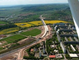 Jena, Autobahn A 4, Neubau Lobdeburg-Tunnel
