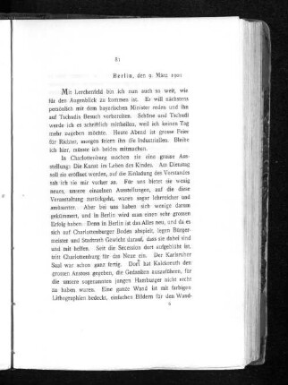 Berlin, den 9. März 1901