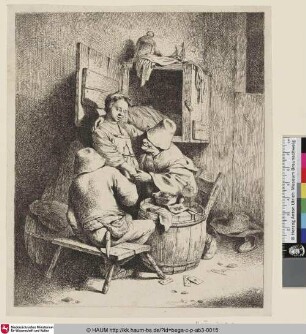 [Die Liebeserklärung; A Man Caressing the Young Hostess; La jeune cabaretière caressée]