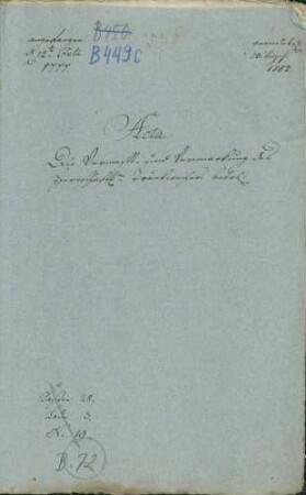 Vermessung und Vermarkung des herrschaftlichen Tränkeweihers